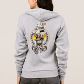 The Pirate of Seaborne (BLK Text) | Frauen in Voll Hoodie (Rückseite)