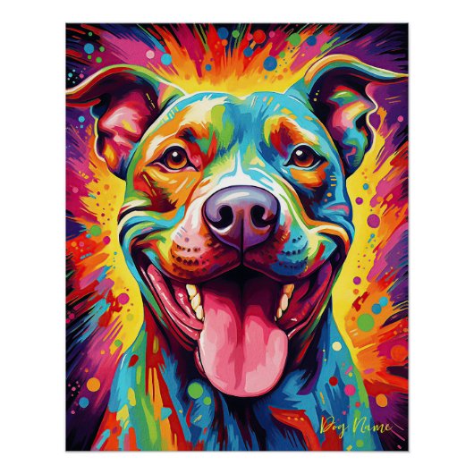 The Pitbull Dog 003 - Zetton Ziana Poster (Vorderseite)