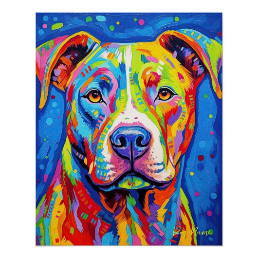 The Pitbull Dog 004 - Zetton Ziana Poster (Vorderseite)