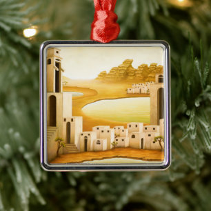 "The Place" - Nahost / Orient Wüstenmalerei Ornament Aus Metall