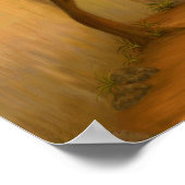 "The Place" - Nahost / Orient Wüstenmalerei Poster (Ecke)