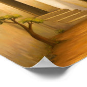 "The Place" - Nahost / Orient Wüstenmalerei Poster (Ecke)