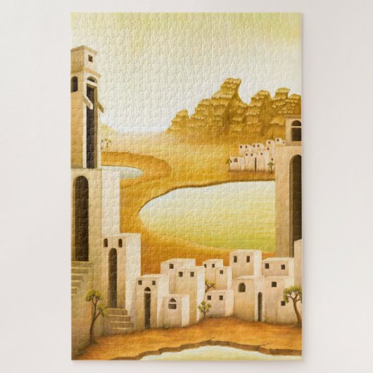 "The Place" - Nahost / Orient Wüstenmalerei Puzzle (Vertikal)
