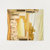 "The Place" - Nahost / Orient Wüstenmalerei Wandteppich (Vorderseite (Horizontal))