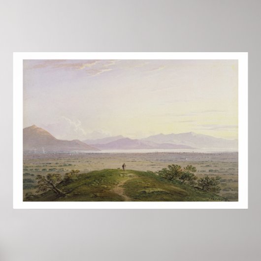 The Plains of Marathon, 1834 (Grafit & w/c with Poster (Vorne)