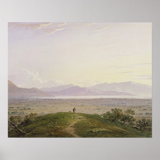 The Plains of Marathon, 1834 (Grafit & w/c with Poster (Vorne)