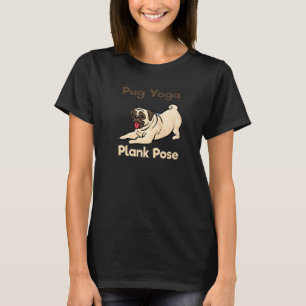 The Plank Pose Pug Yoga Hund von DOTC T-Shirt