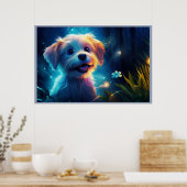 The Playful Antics of the Cute Pooch Poster (Küche)