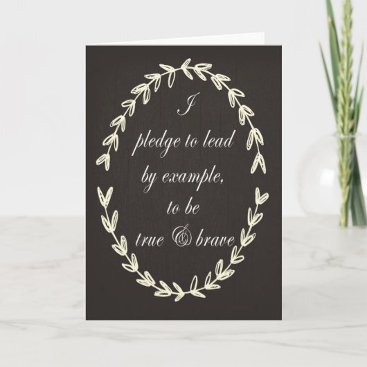 The Pledge Greeting Card Karte (Vorderseite)