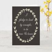 The Pledge Greeting Card Karte (Gelbe Blume)