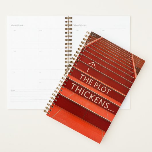 "The Plot Thickens" Boston Library Planner Planer (Anzeige)