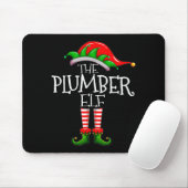 The Plumber Elf Christmas Gift, Plumbing Xmas Paja Mousepad (Mit Mouse)