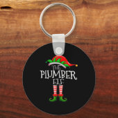 The Plumber Elf Christmas Gift, Plumbing Xmas Paja Schlüsselanhänger (Vorderseite)