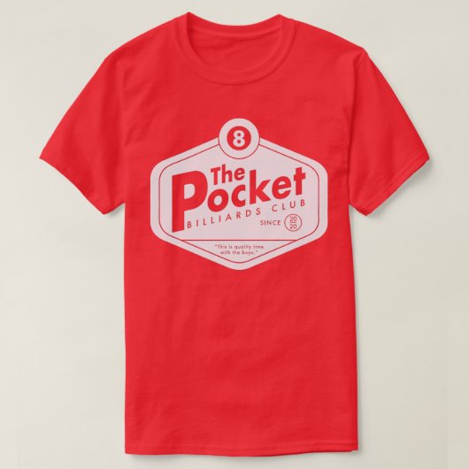 The Pocket Billiards Club Dark Classic TShirt (Design vorne)