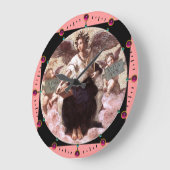 The POETRY Allegory Fresco von Raffaello Sanzio Große Wanduhr (Winkel)