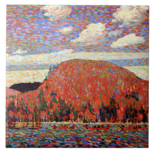 The Pointers, Fine Art Malerei von Tom Thomson, Fliese