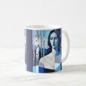 The Poise of “Caelith” – An Abstract Portrait Kaffeetasse (VorderseiteRechts)