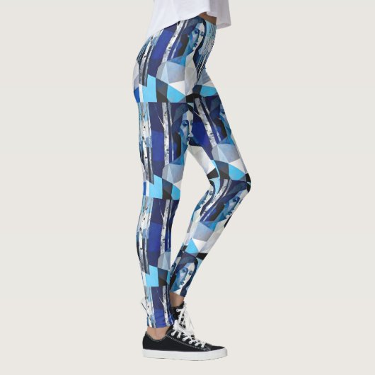 The Poise of “Caelith” – An Abstract Portrait Leggings (Rechts)
