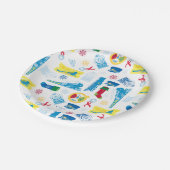 The Polar Express | Christmas Icon Pattern Pappteller (Schrägansicht)