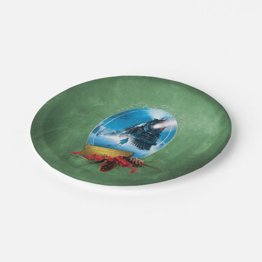 The Polar Express | Holiday Framed Train Arrival Pappteller (Schrägansicht)