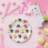 The Polar Express | Retro Sticker Pattern Pappteller (Party)