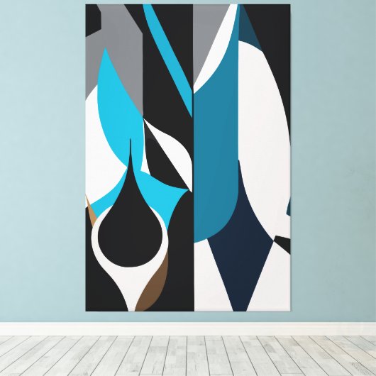 The Polygonal Abstract Leinwanddruck (Insitu (Holzboden))