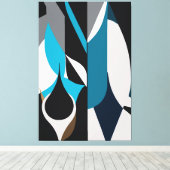 The Polygonal Abstract Leinwanddruck (Insitu (Holzboden))