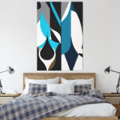 The Polygonal Abstract Leinwanddruck (Insitu (Schlafzimmer))