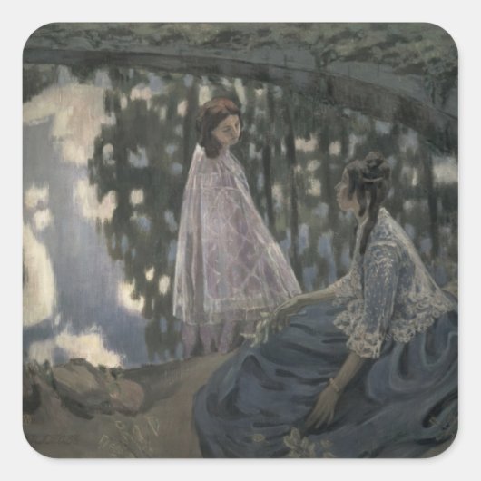 The Pond, 1902 Quadratischer Aufkleber (Vorderseite)