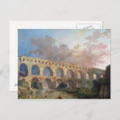 The Pont du Gard, Nimes, c.1786 Postkarte (Vorne/Hinten)
