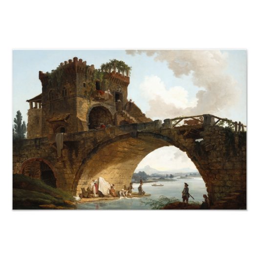 The Ponte Salario, 1775 von Hubert Robert Fotodruck (Vorne)