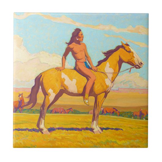 The Pony Boy, 1920 von Maynard Dixon Fliese (Vorderseite)