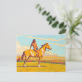 The Pony Boy, 1920 von Maynard Dixon Postkarte (Stehend Vorderseite)