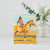 The Pony Boy, 1920 von Maynard Dixon Postkarte (Stehend Vorderseite)