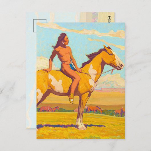 The Pony Boy, 1920 von Maynard Dixon Postkarte (Vorne/Hinten)