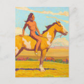 The Pony Boy, 1920 von Maynard Dixon Postkarte (Vorderseite)