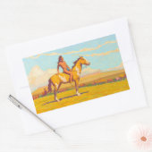 The Pony Boy, 1920 von Maynard Dixon Rechteckiger Aufkleber (Umschlag)