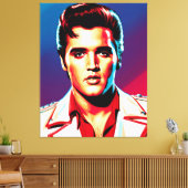 The Pop Art King of Rock Leinwanddruck (Insitu (Wohnzimmer))