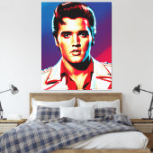 The Pop Art King of Rock Leinwanddruck (Insitu (Schlafzimmer))