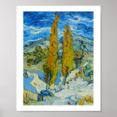 The Poplars at Saint Remy 1889 by Vincent van Gogh Poster (Vorne)