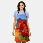 The poppy house - oil painting schürze (Getragen)