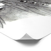 "THE PORSE TRAINER" in Bleistift, Poster (Ecke)