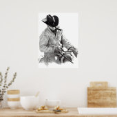 "THE PORSE TRAINER" in Bleistift, Poster (Küche)