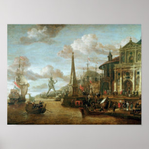 The Port of Rhodes Poster