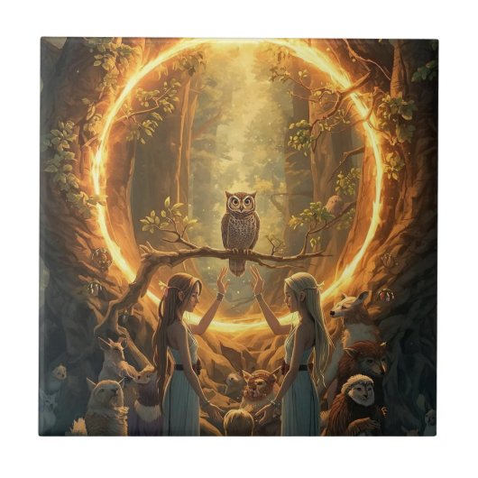 The Portal Between Trees Fliese (Vorderseite)