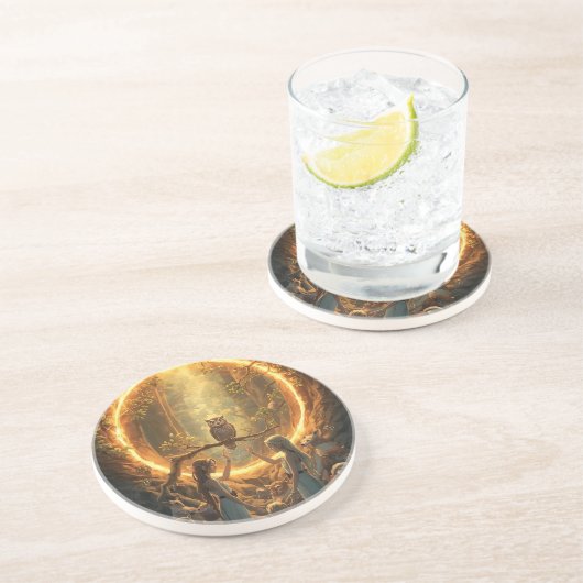 The Portal Between Trees Getränkeuntersetzer (Seite)