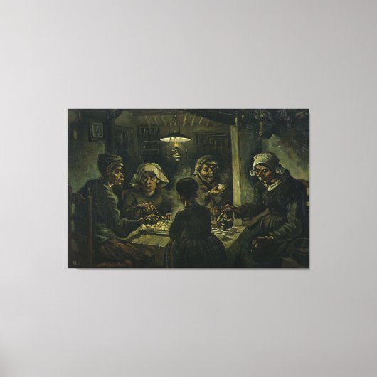 The Potato Eaters / 1885 / Van Gogh / Leinwanddruck (Vorderseite)