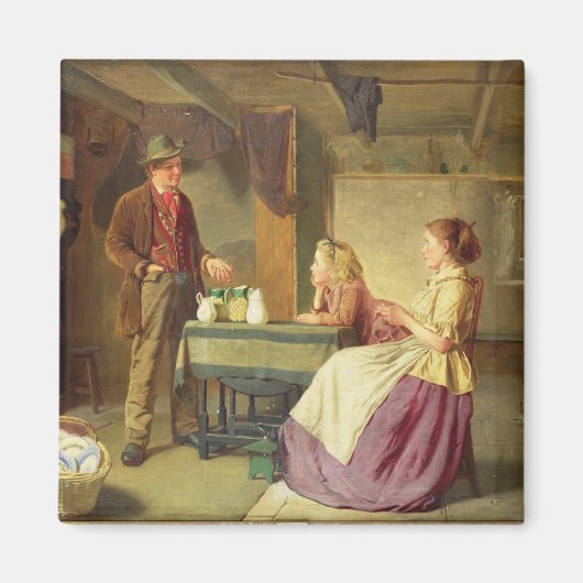 The Potter, 1876 (Öl auf Leinwand) Magnet (Vorne)