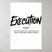 The Power of Execution Poster (Vorne)