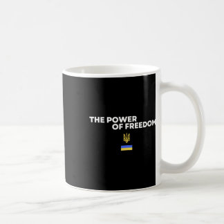 The Power Of Freedom Trident Ukrainian Flag Symbol Kaffeetasse